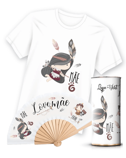 T-Shirt com Leque Mãe - Bee my Gift