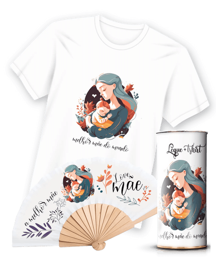 T-Shirt com Leque Mãe - Bee my Gift