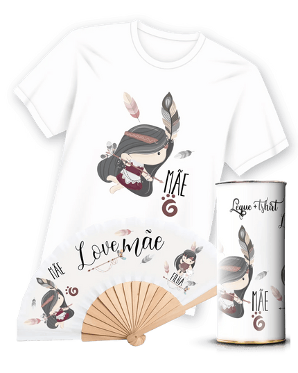 T-shirt com Leque Mãe - Bee my Gift