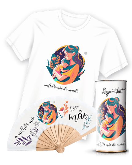 T-Shirt com Leque Mãe - Bee my Gift