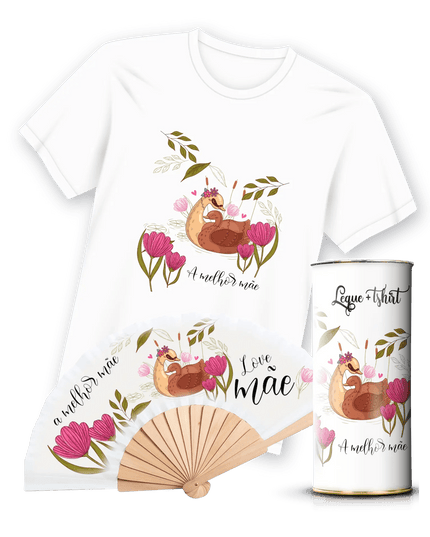 T-Shirt com Leque Mãe - Bee my Gift