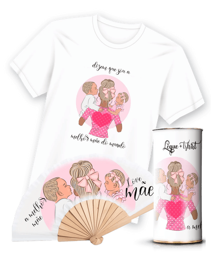 T-Shirt com Leque Mãe - Bee my Gift