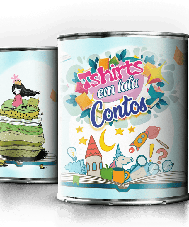 T-Shirt em Lata A Princesa e a Ervilha - Bee my Gift