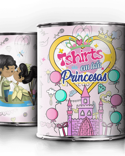 T-Shirt em Lata A Princesa e o Sapo - Bee my Gift