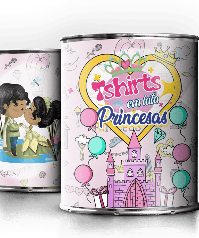 T-Shirt em Lata A Princesa e o Sapo - Bee my Gift