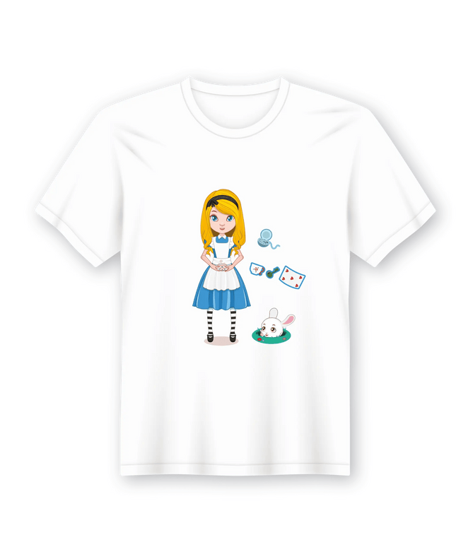 T-Shirt em Lata Alice no País das Maravilhas - Bee my Gift