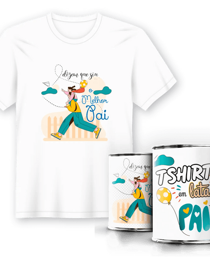 T-Shirt em Lata Dia do Pai - Bee my Gift