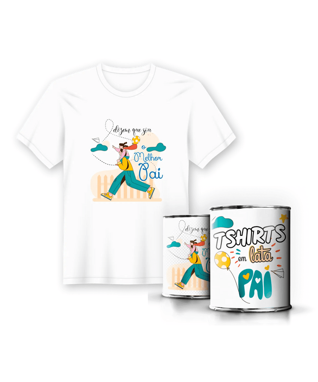 T-Shirt em Lata Dia do Pai - Bee my Gift