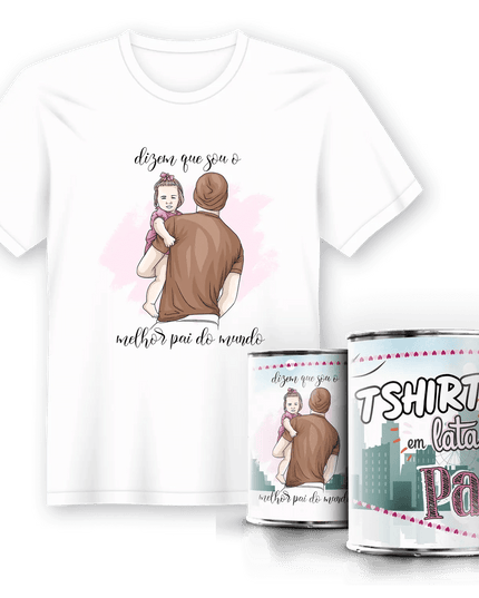 T-Shirt em Lata Dia do Pai - Bee my Gift