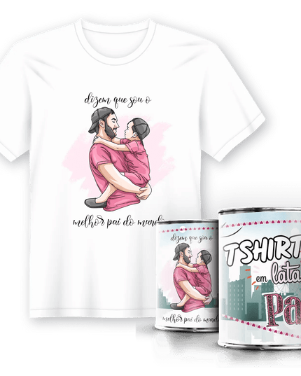 T-Shirt em Lata Dia do Pai - Bee my Gift