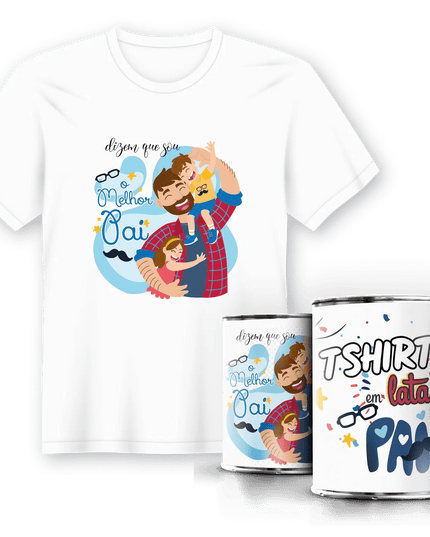 T-Shirt em Lata Dia do Pai - Bee my Gift