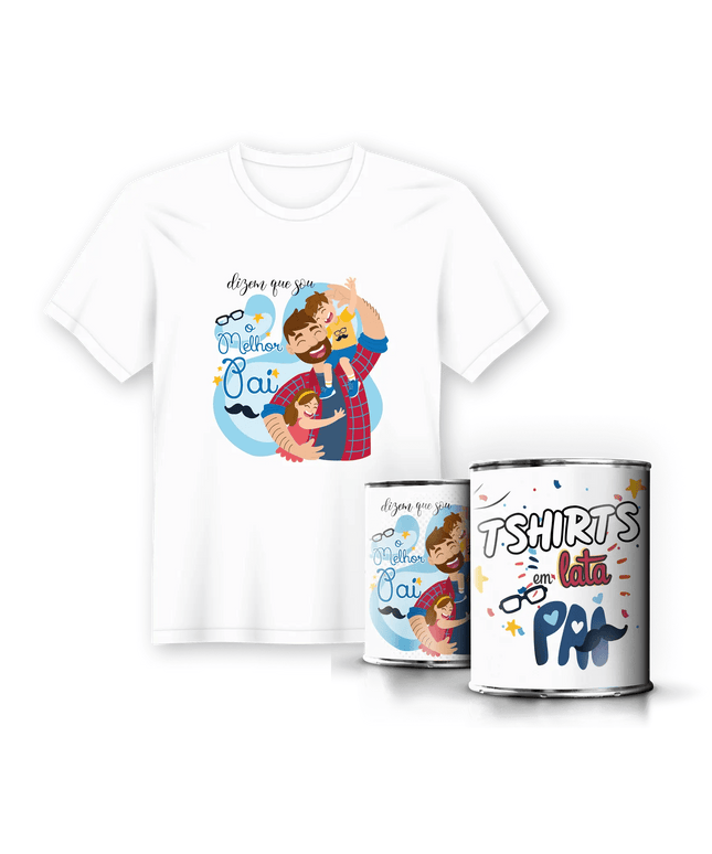 T-Shirt em Lata Dia do Pai - Bee my Gift