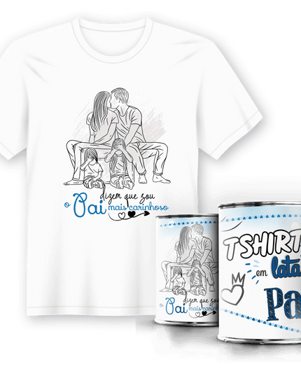 T-Shirt em Lata Dia do Pai - Bee my Gift