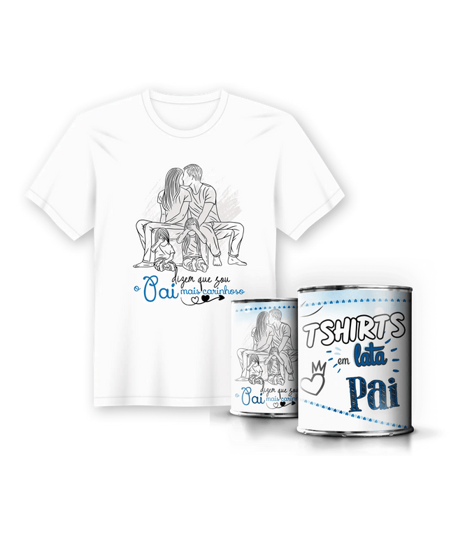 T-Shirt em Lata Dia do Pai - Bee my Gift