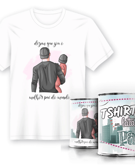 T-Shirt em Lata Dia do Pai - Bee my Gift