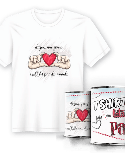 T-Shirt em Lata Dia do Pai - Bee my Gift