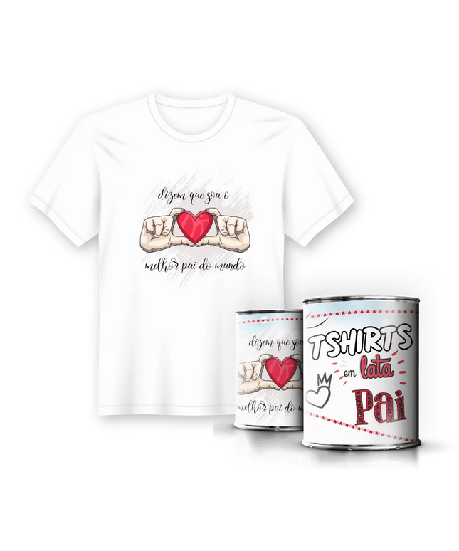 T-Shirt em Lata Dia do Pai - Bee my Gift