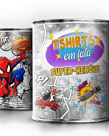 T-Shirt em Lata Homem Aranha - Bee my Gift