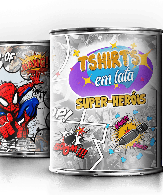 T-Shirt em Lata Homem Aranha - Bee my Gift