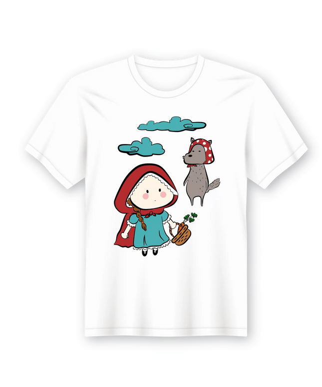 T-Shirt em Lata O Capuchinho Vermelho - Bee my Gift