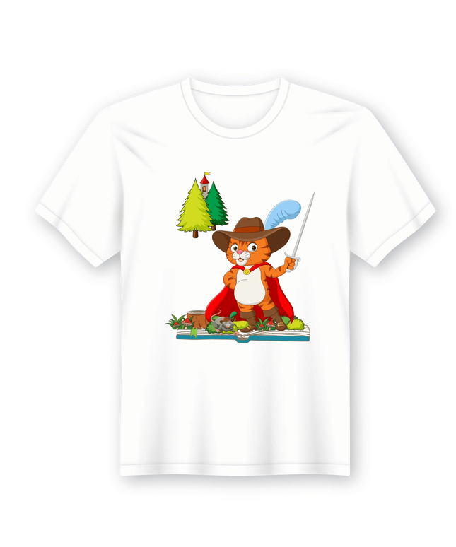 T-Shirt em Lata O Gato das Botas - Bee my Gift