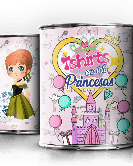 T-Shirt em Lata Princesa Anna Frozen - Bee my Gift
