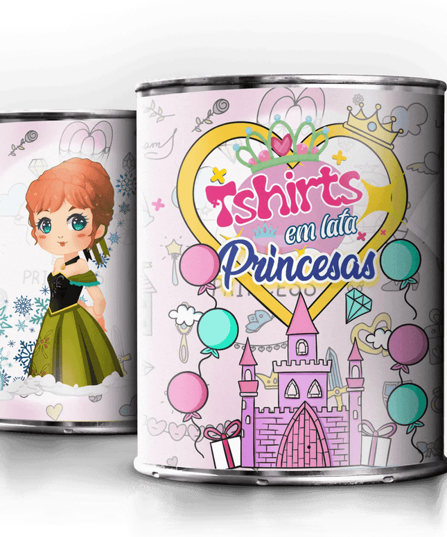 T-Shirt em Lata Princesa Anna Frozen - Bee my Gift