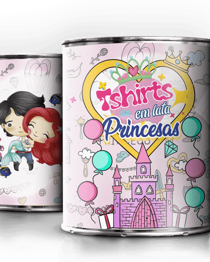 T-Shirt em Lata Princesa Ariel - Bee my Gift