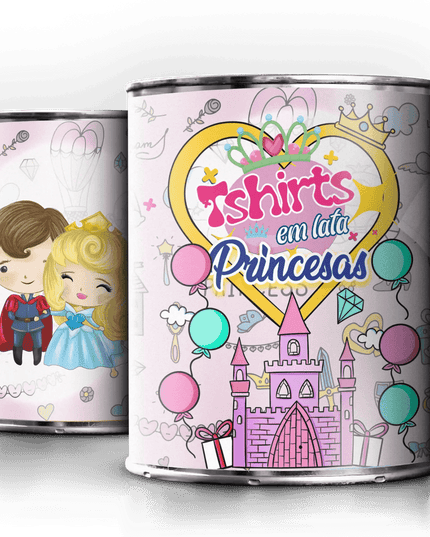 T-Shirt em Lata Princesa Bela Adormecida - Bee my Gift