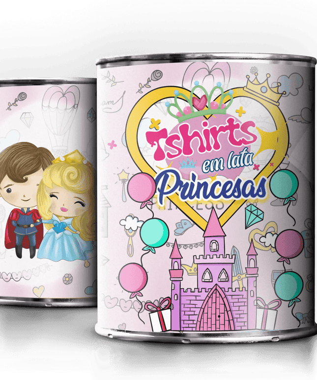 T-Shirt em Lata Princesa Bela Adormecida - Bee my Gift