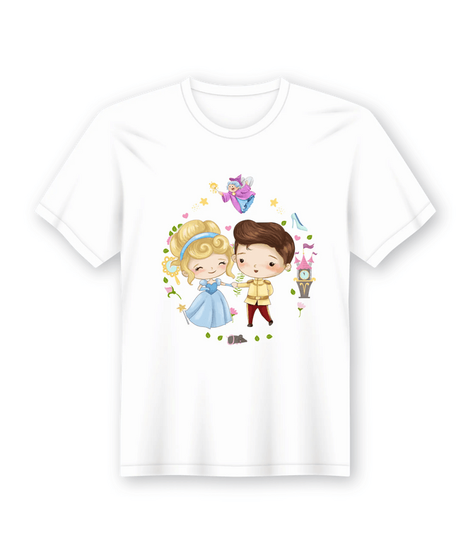 T-shirt em Lata Princesa Cinderela - Bee my Gift