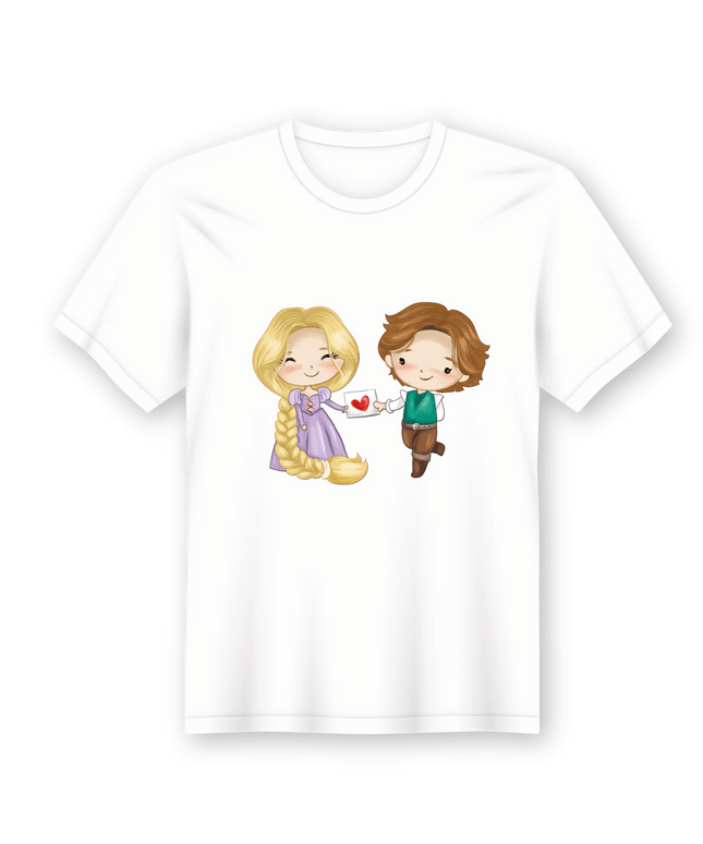 T-Shirt em Lata Princesa Rapunzel - Bee my Gift