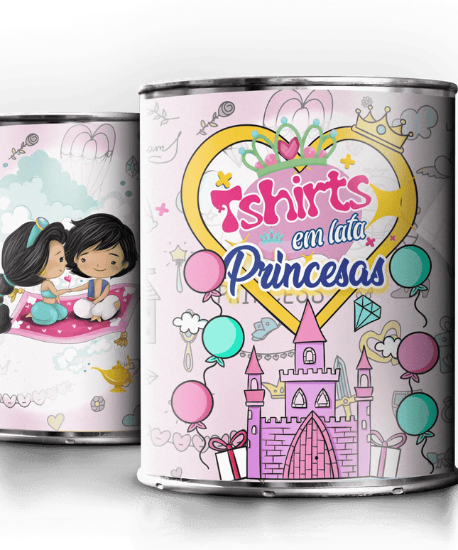 T-Shirt em Lata Princesa Yasmin - Bee my Gift