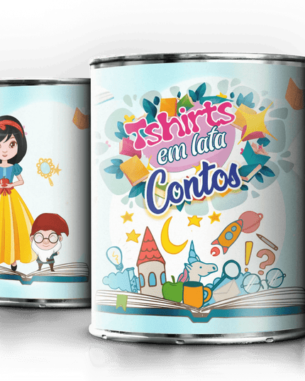 T-Shirt em Lata Princesas - Bee my Gift