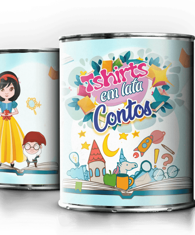 T-Shirt em Lata Princesas - Bee my Gift