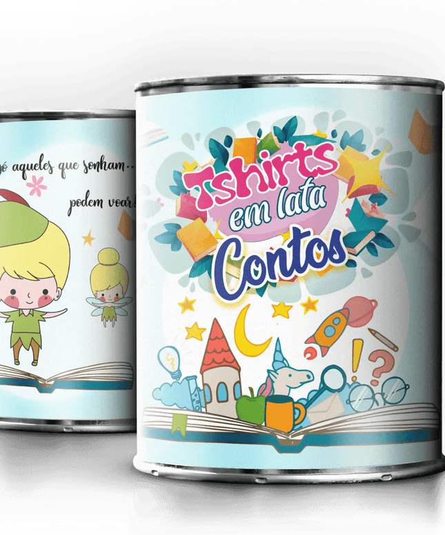 T-Shirt em Lata Super Heróis - Bee my Gift