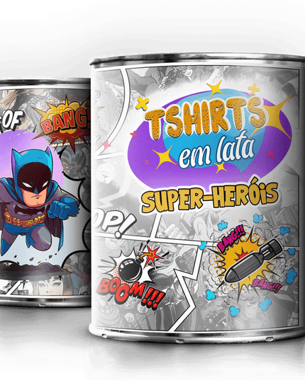 T-Shirt em Lata Super Heróis Batman - Bee my Gift