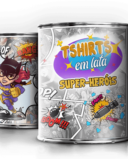 T-Shirt em Lata Super Heróis Batwoman - Bee my Gift