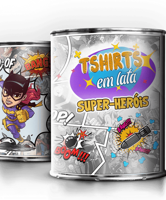 T-Shirt em Lata Super Heróis Batwoman - Bee my Gift