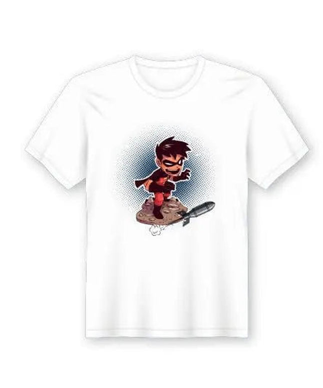 T-Shirt em Lata Super Heróis Robin - Bee my Gift