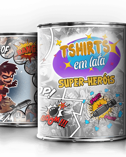 T-Shirt em Lata Super Heróis Robin - Bee my Gift