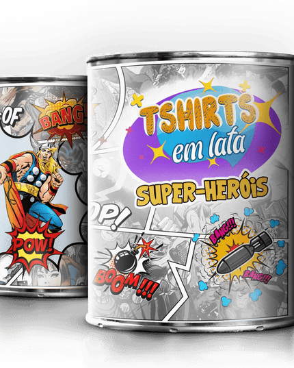 T-Shirt em Lata Super Heróis Thor - Bee my Gift