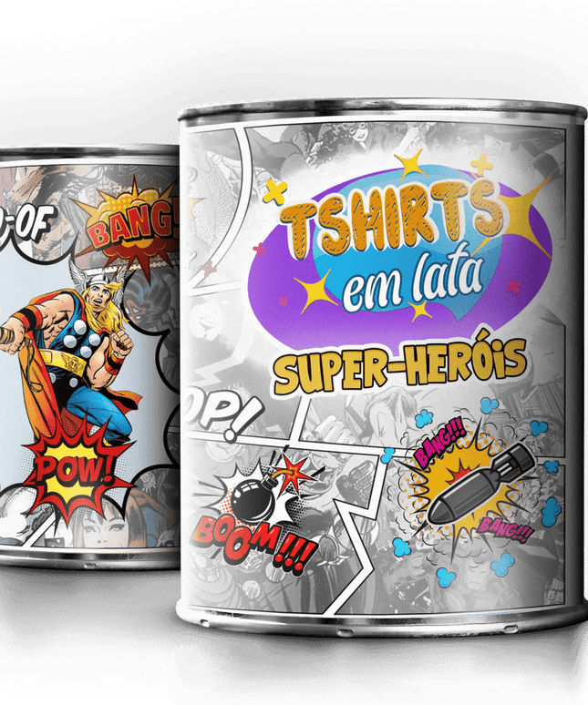 T-Shirt em Lata Super Heróis Thor - Bee my Gift