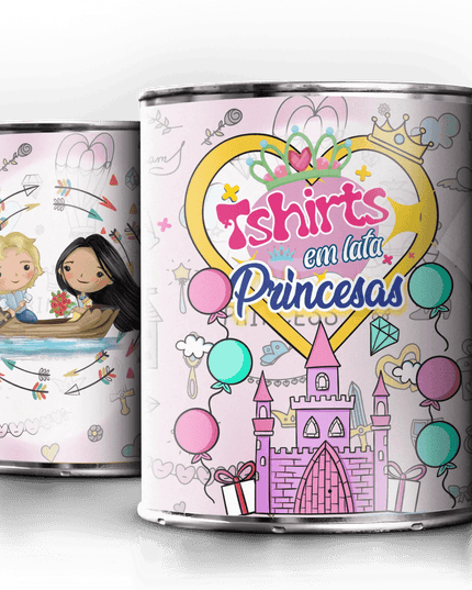 T - Sshirt em Lata Princesa Pocahontas - Bee my Gift