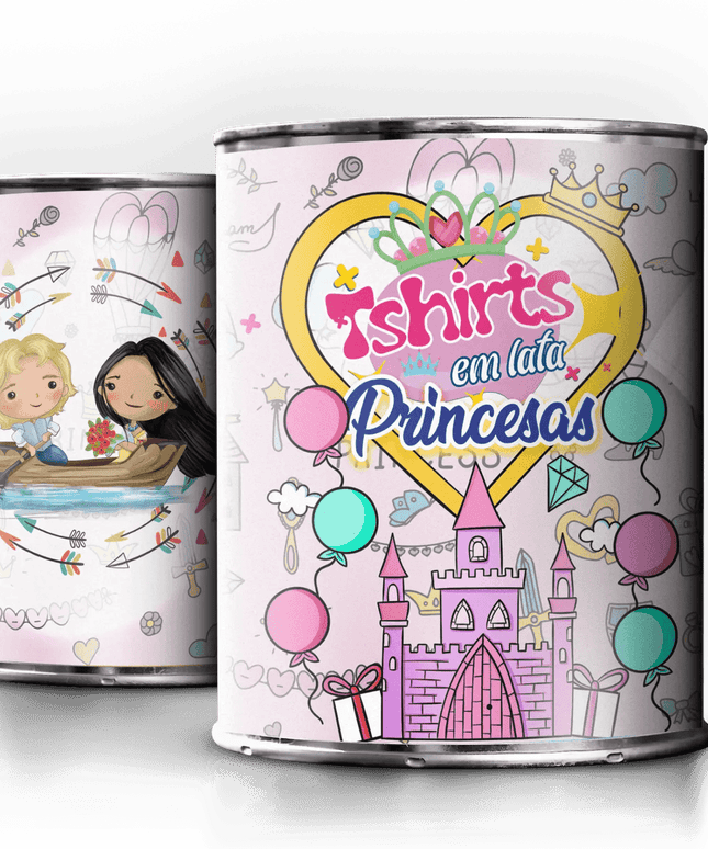 T - Sshirt em Lata Princesa Pocahontas - Bee my Gift