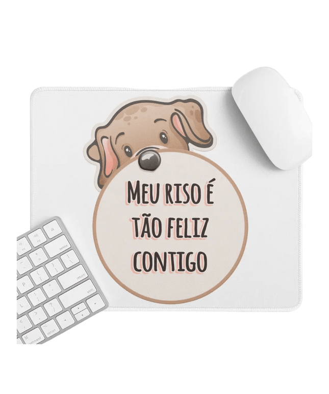 Tapete de Rato Meu Riso É Tão Feliz Contigo - Bee my Gift