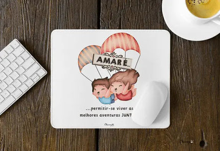 Tapete Rato Namorados Personalizável 118 - Bee my Gift