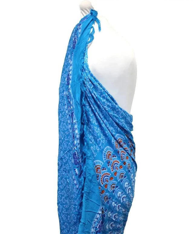 Teal Orange Mandela Sarong - Bee my Gift