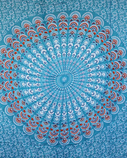 Teal Orange Mandela Sarong - Bee my Gift