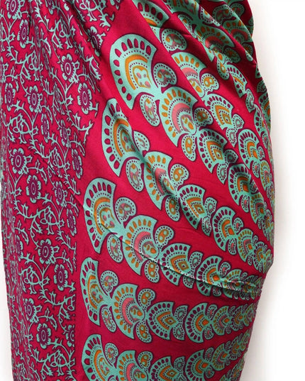 Teal Purple Mandela Sarong - Bee my Gift